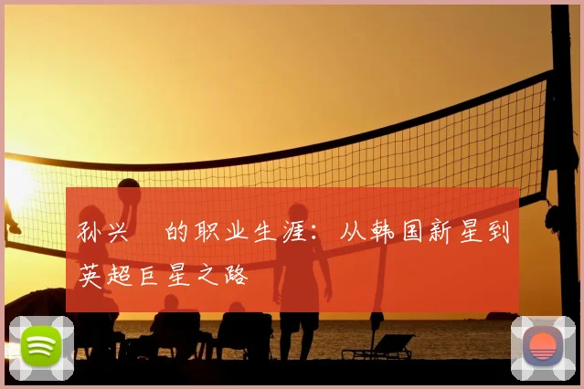 孙兴慜的职业生涯：从韩国新星到英超巨星之路