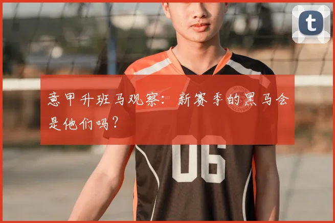 意甲升班马观察:新赛季的黑马会是他们吗?